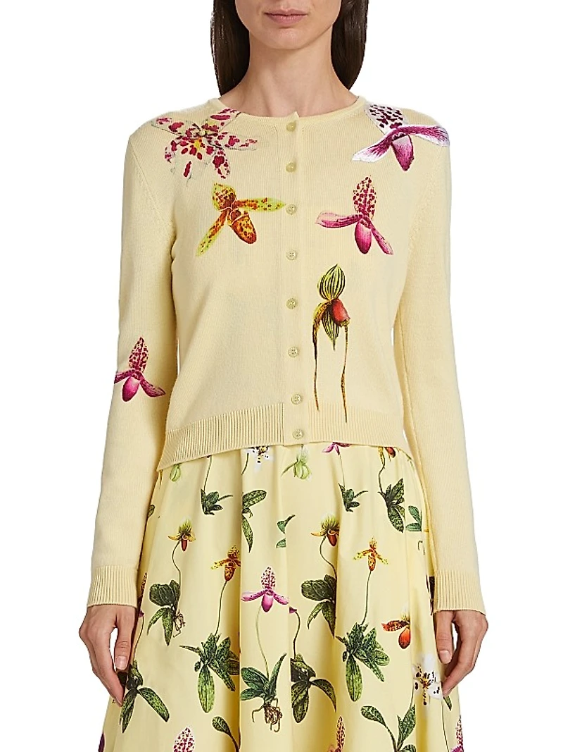 Orchid Wool Cardigan