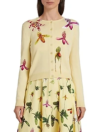 Orchid Wool Cardigan