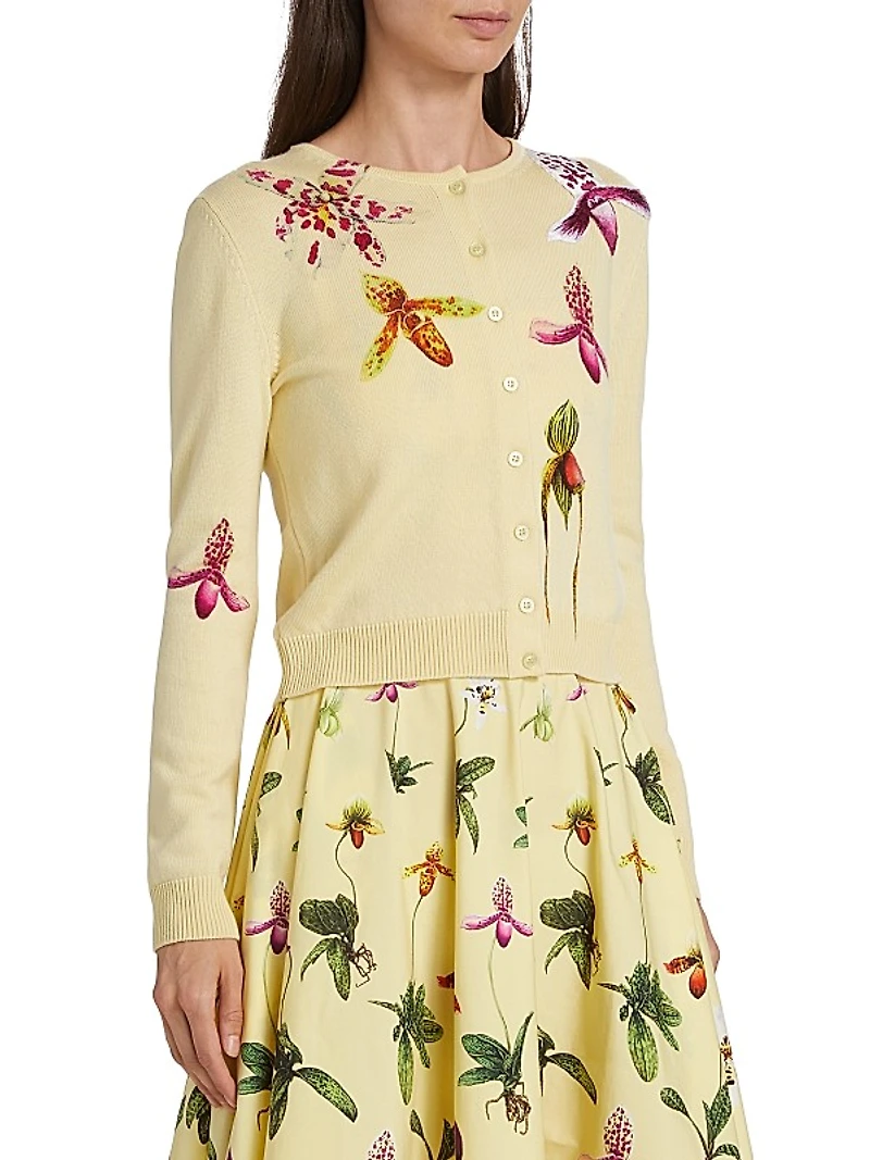 Orchid Wool Cardigan
