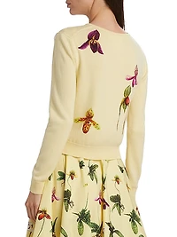 Orchid Wool Cardigan