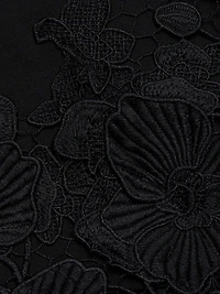 Orchid Guipure Lace-Hem Dress