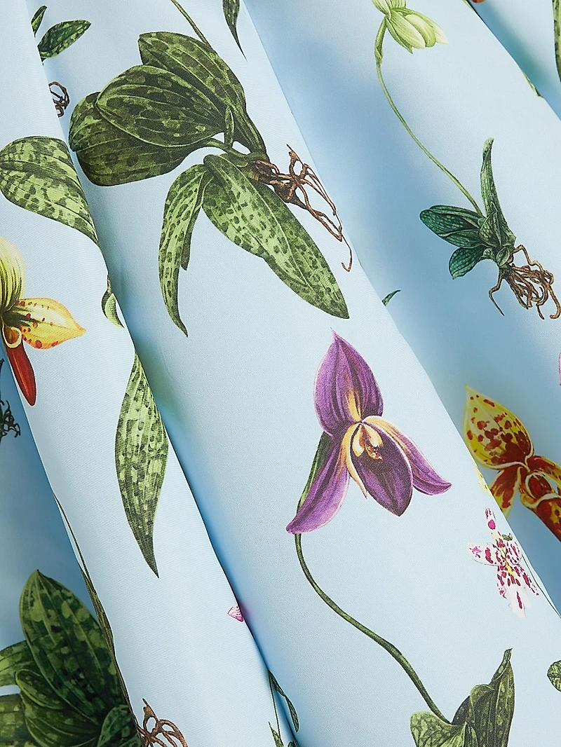 Orchid Drape Off-the-Shoulder Cocktail Dress