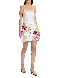 Climbing Orchid Guipure Lace Shorts