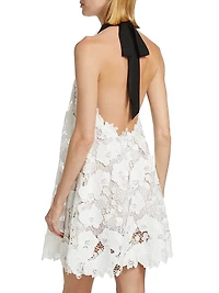 Orchid Guipure Trapeze Dress