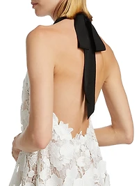 Orchid Guipure Trapeze Dress