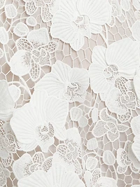 Orchid Guipure Trapeze Dress