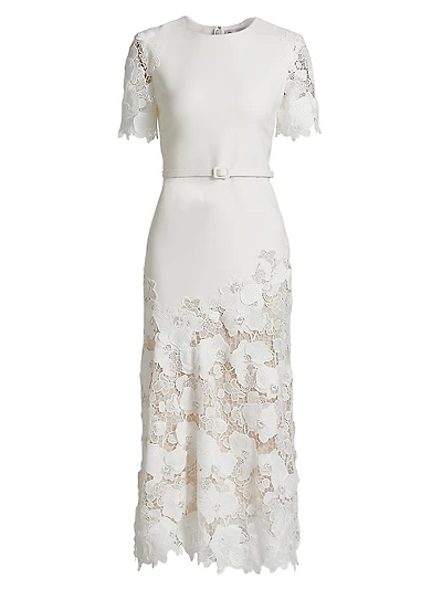 Orchid Guipure Cocktail Dress