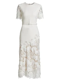 Orchid Guipure Cocktail Dress
