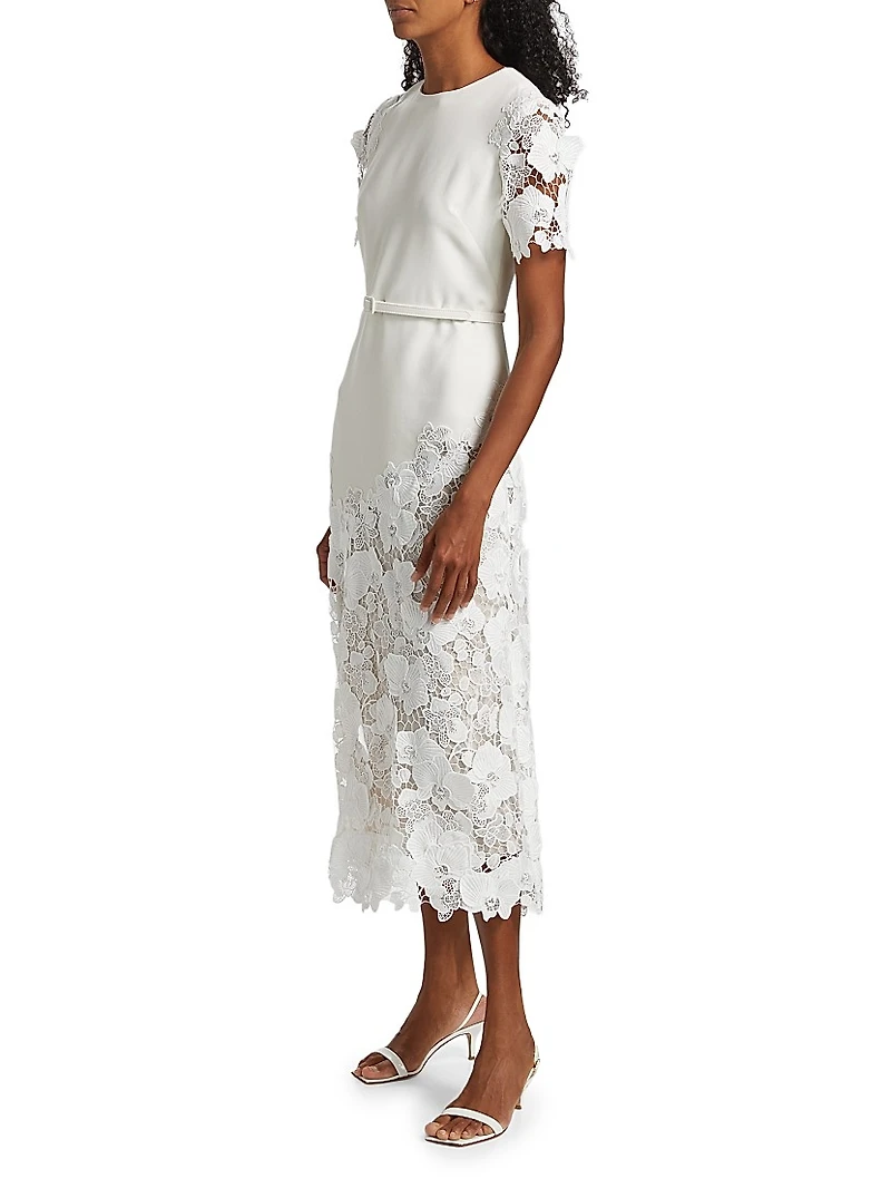 Orchid Guipure Cocktail Dress