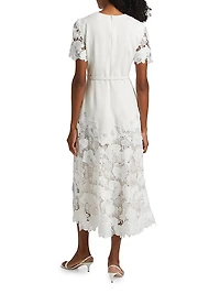 Orchid Guipure Cocktail Dress