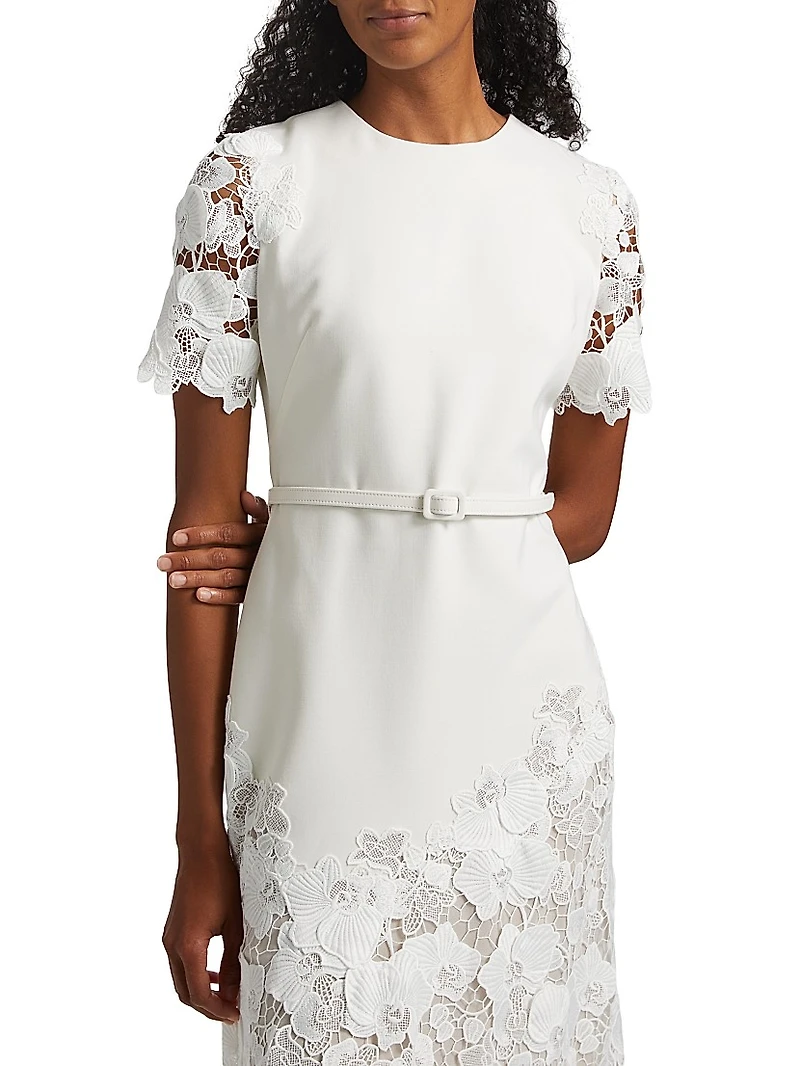 Orchid Guipure Cocktail Dress