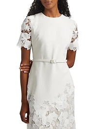 Orchid Guipure Cocktail Dress