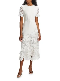 Orchid Guipure Cocktail Dress