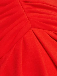 Ruched Strapless Gown