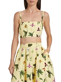 Floral Cotton Crop Top