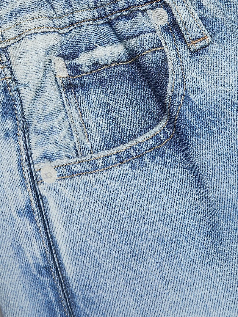 Miramar Elasticized Printed Wide-Leg Jeans