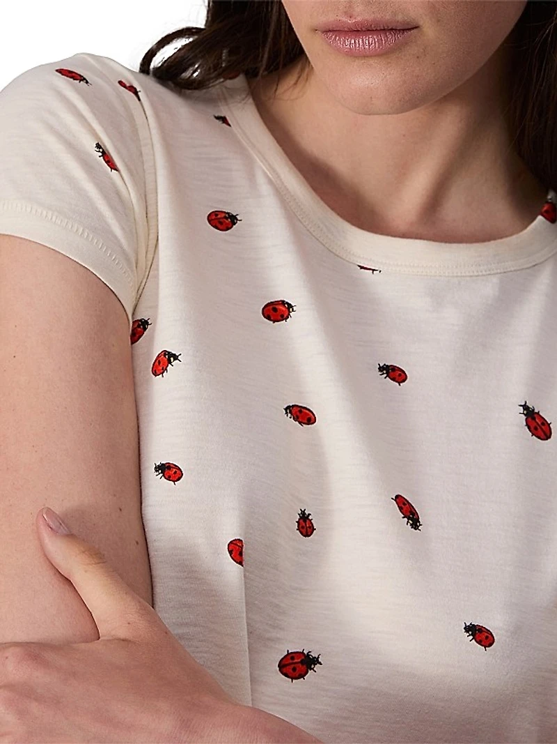 Ladybug Cotton Short-Sleeve T-Shirt