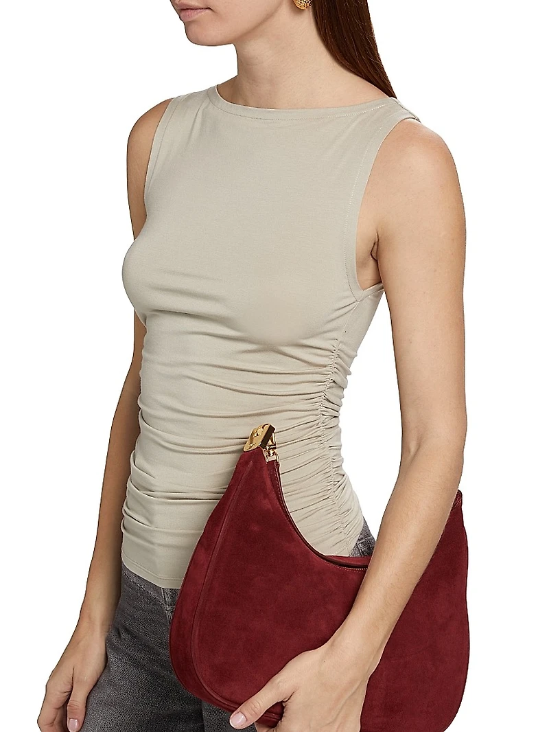 Luca Ruched Sleeveless Tank Top