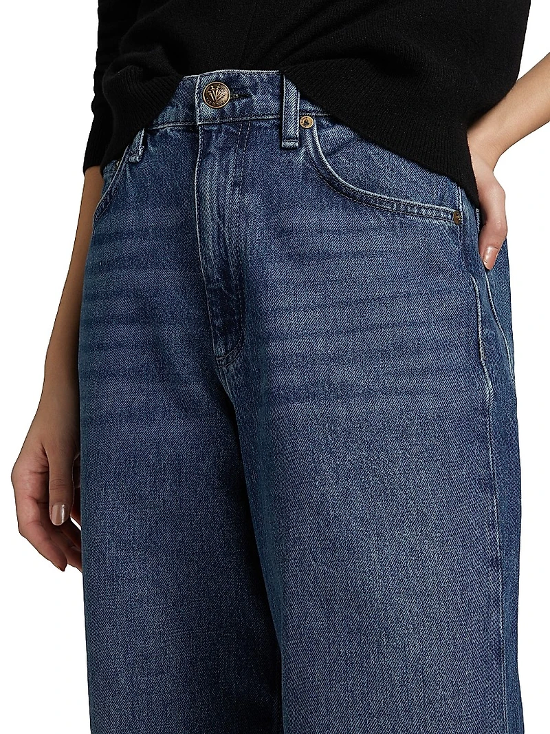 Shea High-Rise Relaxed Straight-Leg Jeans