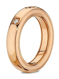 Iconica 18K Rose Gold & 0.10 TCW Diamond Ring