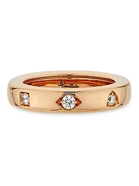 Iconica 18K Rose Gold & 0.10 TCW Diamond Ring
