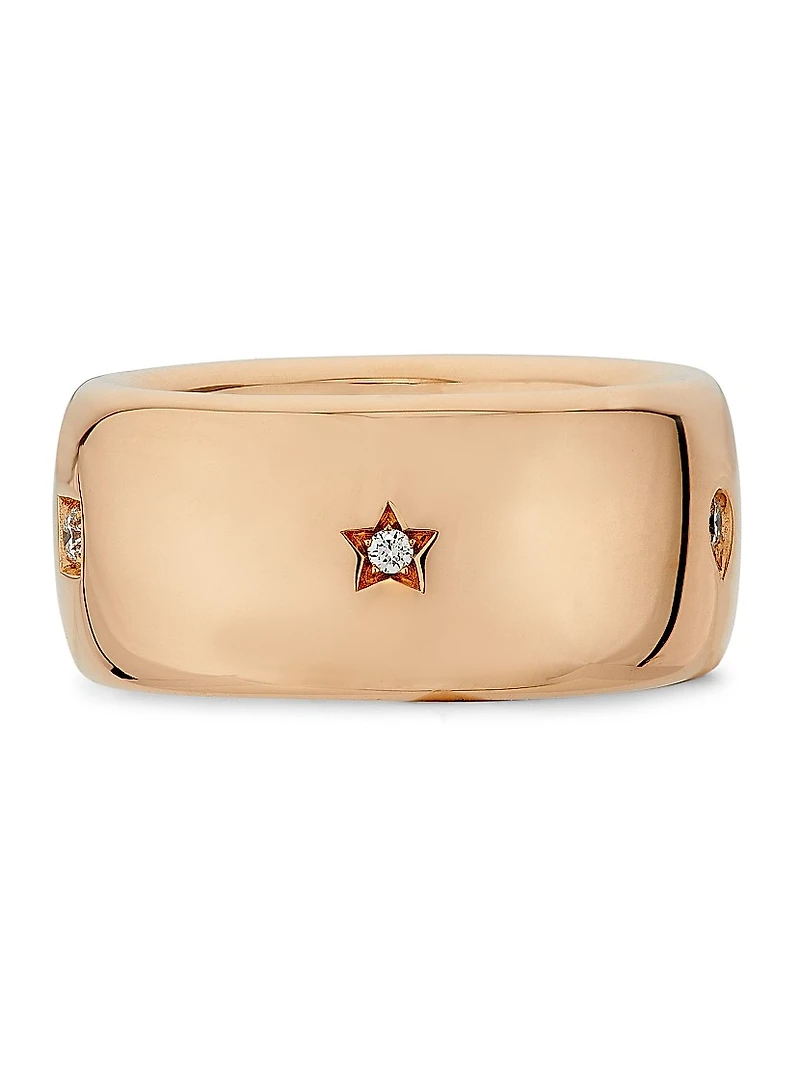 Iconica 18K Rose Gold & 0.20 TCW Diamond Wide Ring