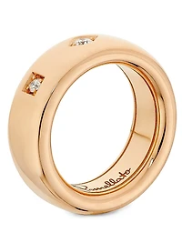 Iconica 18K Rose Gold & 0.10 TCW Diamond Wide Ring