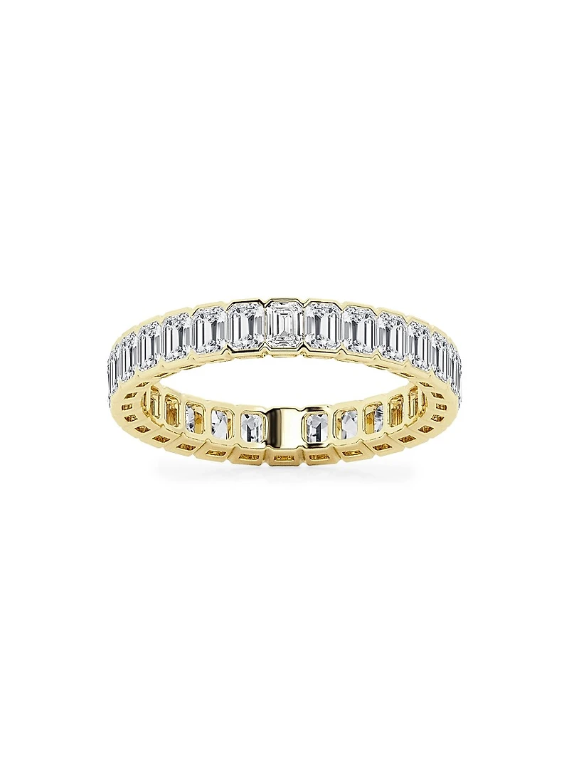 14K Yellow Gold & Emerald-Cut Lab-Grown Diamond Eternity Band/2.00-5.00 TCW