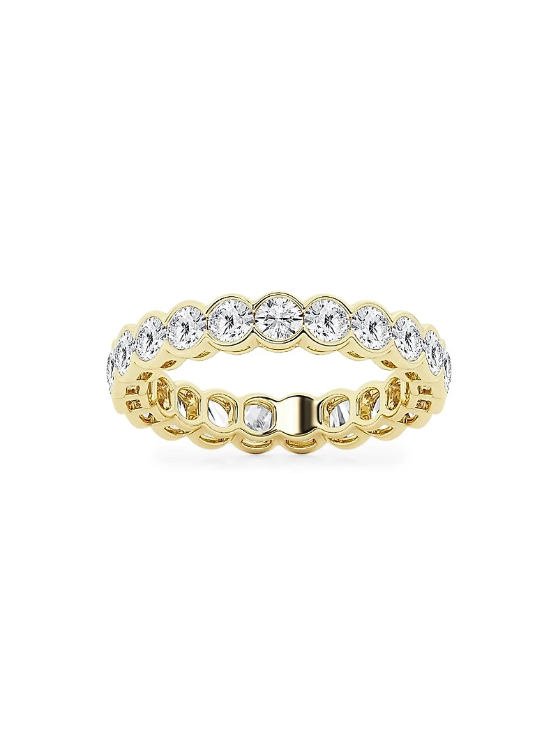 14K Yellow Gold & Round Lab-Grown Diamond Eternity Band/2.00-5.00 TCW