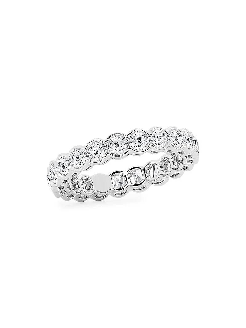 14K Gold & Round Lab-Grown Diamond Eternity Band/2.00-5.00 TCW