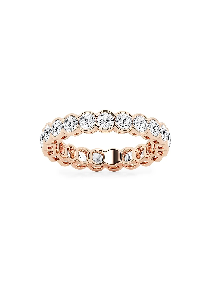 14K Rose Gold & Round Lab-Grown Diamond Eternity Band/2.00-5.00 TCW
