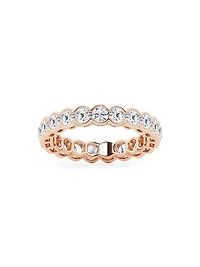 14K Rose Gold & Round Lab-Grown Diamond Eternity Band/2.00-5.00 TCW