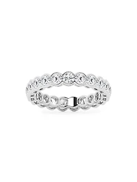 Platinum & Round Lab-Grown Diamond Eternity Band/2.00-5.00 TCW
