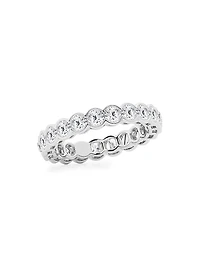 Platinum & Round Lab-Grown Diamond Eternity Band/2.00-5.00 TCW