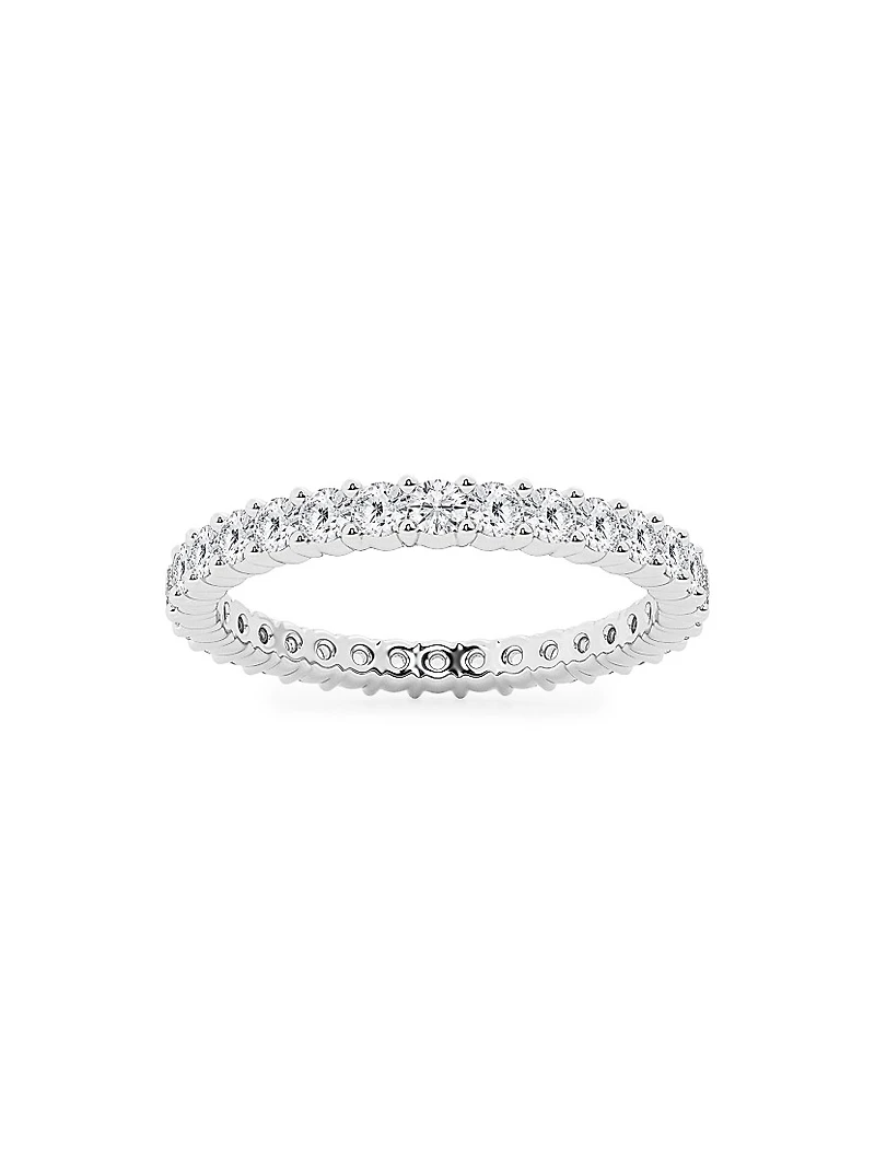14K Gold & Round Lab-Grown Diamond Shared-Prong Eternity Band/1.00-5.00 TCW