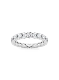 14K Gold & Cushion-Cut Lab-Grown Diamond Eternity Band/3.00-5.00 TCW