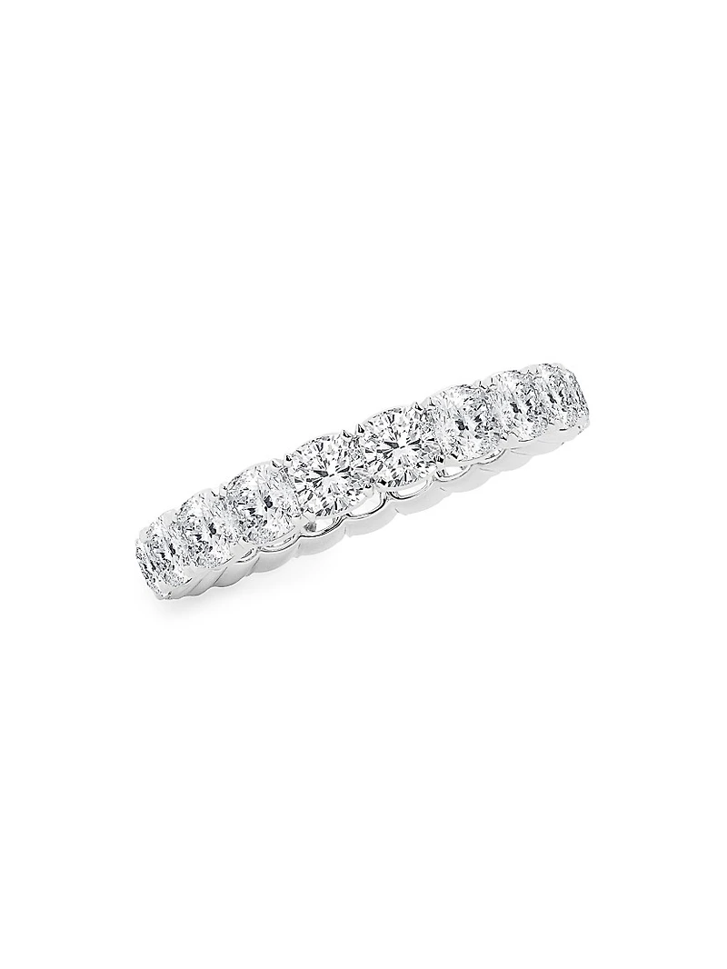 14K Gold & Cushion-Cut Lab-Grown Diamond Eternity Band/3.00-5.00 TCW