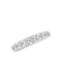 14K Gold & Cushion-Cut Lab-Grown Diamond Eternity Band/3.00-5.00 TCW