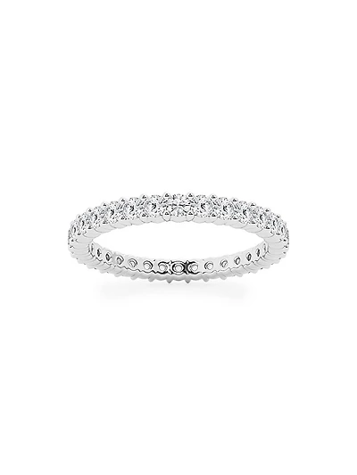 Platinum & Round Lab-Grown Diamond Shared-Prong Eternity Band/1.00-5.00 TCW