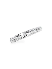 Platinum & Round Lab-Grown Diamond Shared-Prong Eternity Band/1.00-5.00 TCW