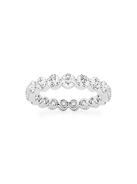 14K White Gold & Floating Round Lab-Grown Diamond Eternity Band/2.00-4.00 TCW