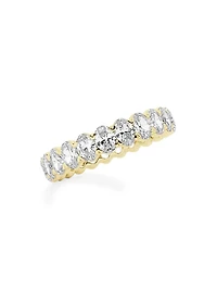 14K Yellow Gold & Oval Lab-Grown Diamond Eternity Band/2.00-5.00 TCW
