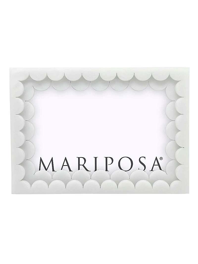 Welcome Home Acrylic Double Scallop Frame