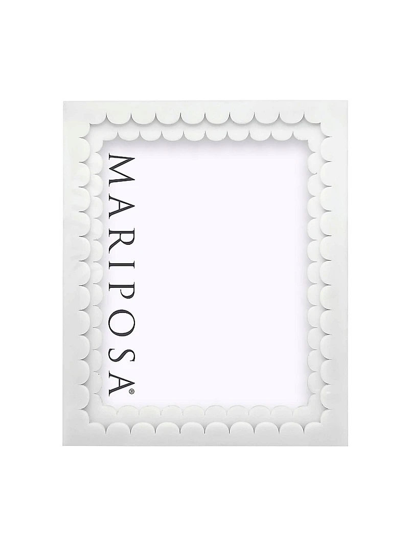 Welcome Home Acrylic Double Scallop Frame