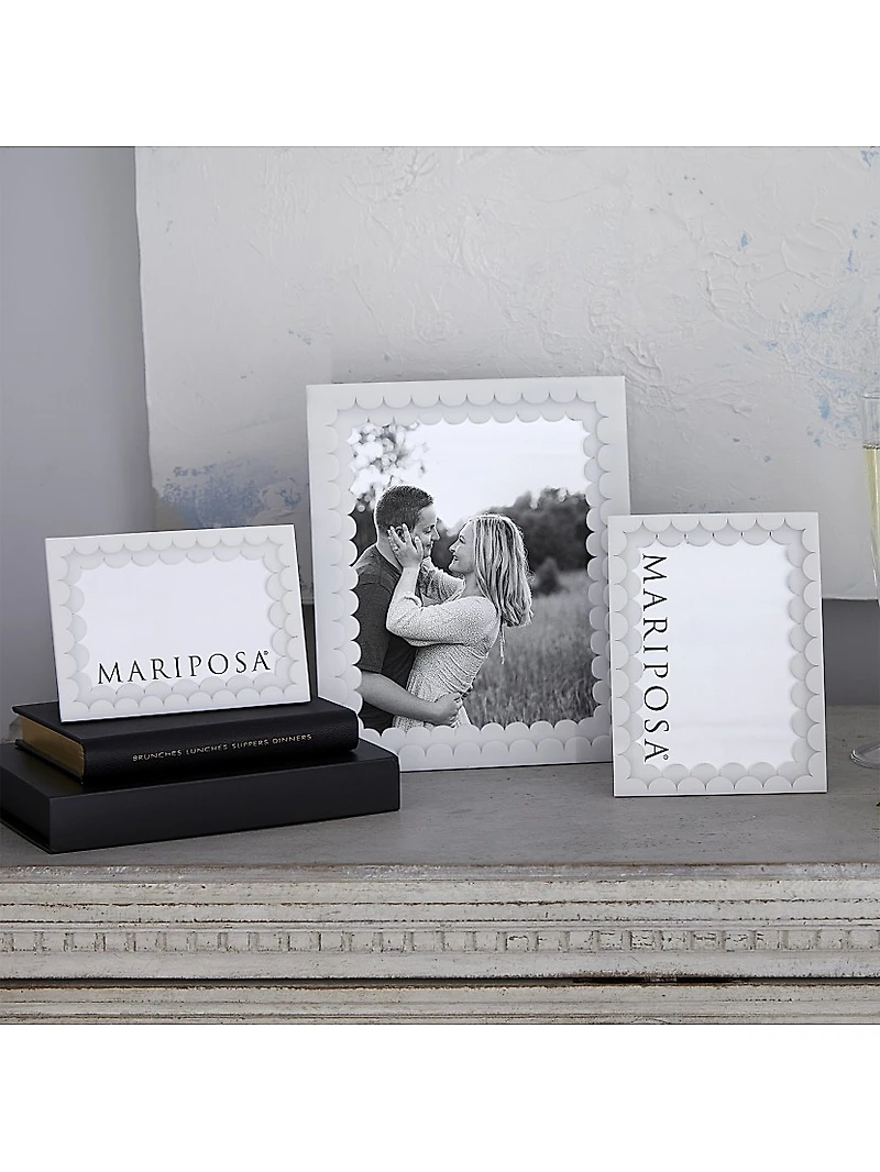 Welcome Home Acrylic Double Scallop Frame