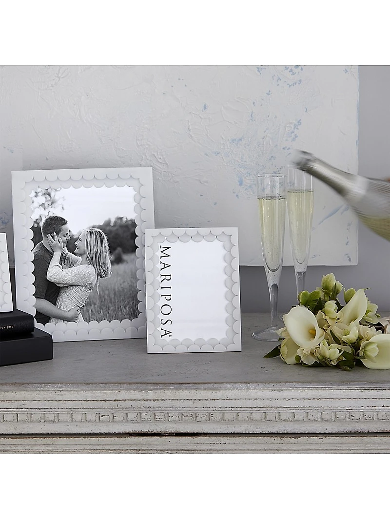 Welcome Home Acrylic Double Scallop Frame