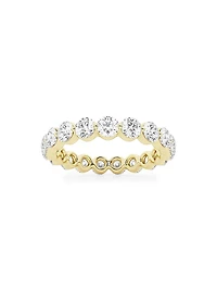 14K Yellow Gold & Floating Round Lab-Grown Diamond Eternity Band/2.00-4.00 TCW