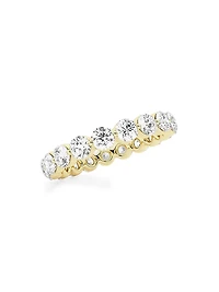 14K Yellow Gold & Floating Round Lab-Grown Diamond Eternity Band/2.00-4.00 TCW