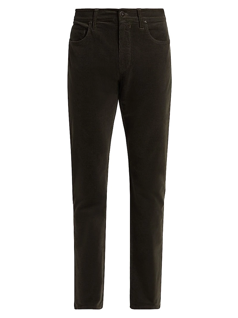 Lennox Stretch Corduroy Straight-Leg Pants