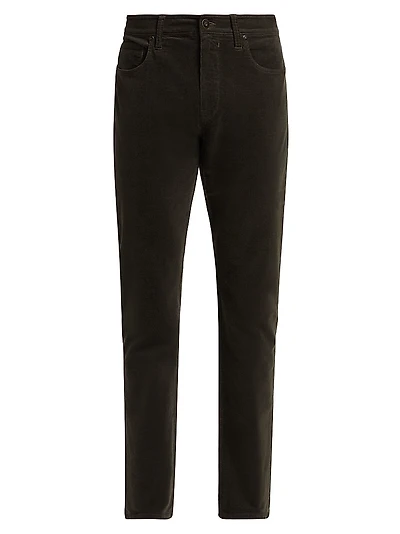 Lennox Stretch Corduroy Straight-Leg Pants